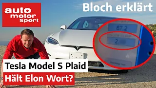 Nicht so schnell wie gedacht!: Tesla Model S Plaid – Bloch erklärt #173 I auto motor und sport