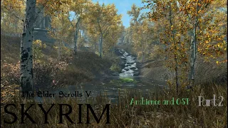 SKYRIM - Beautiful vivid landscapes, relaxing ambient sounds and OST. Part 2 |4K