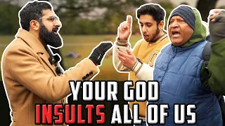 2 Christians vs 1 Muslim- Hostile Preacher Malfunctions (Funny) | Smile2jannah | Speakers Corner