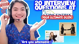 20 CONCENTRIX INTERVIEW QUESTIONS FOR NEWBIES & TENURED AGENTS 2024 | NAYUMI CEE 🌷