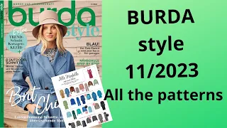 Burda 11/2023 full review NEW Burda Style All the patterns #burdastyle #sewingmagazine #newburda