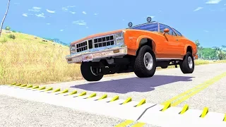 Spike Strip High Speed Crashes #39 – BeamNG Drive
