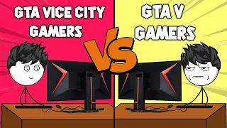 GTA Vice City Gamers VS GTA V Gamers