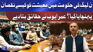 Federal Minister for Energy Omar Ayub Khan great Reply To Opposition Over Economy