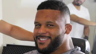 Aaron Donald Gets A Haircut & Takes His NEW PUPPY Swimming