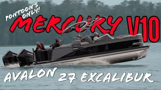 Avalon Luxury Pontoon Hitting 70+ with Twin @MercuryMarine V10's