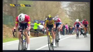 Rolf Sørensen calling Kasper Asgreen's attack in Tour of Flanders 2021
