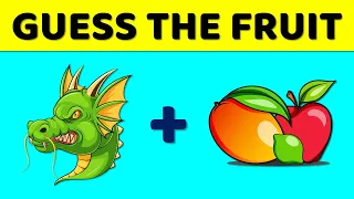 Can You Guess The FRUIT by emojis? | Emoji Puzzles | EMOJI CHALLENGE | Guess the Emoji