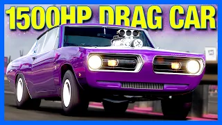 Forza Horizon 5 : NEW 1500 Horsepower Drag Car!! (FH5 Plymouth Barracuda)