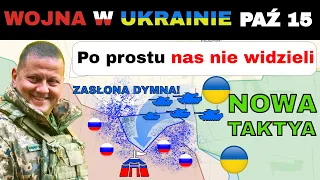 15 PAŹ: GENIALNE. Ukraiński Czołg ATAKUJE POD ZASŁONĄ DYMNĄ | Wojna w Ukrainie Wyjaśniona