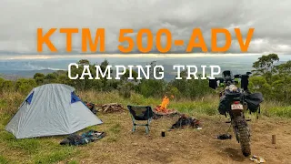 First camping trip KTM 500-ADV ( EXC Adventure bike )