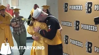 Navy brother surprises sister at graduation