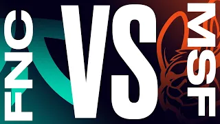 MSF vs. FNC - Неделя 2 День 2 | LEC Весенний сплит | Misfits Gaming vs. Fnatic (2022)