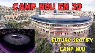 Video en 3D del futuro Spotify Camp Nou. Me encanta!
