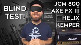 Blind Test #2! (Marshall JCM800 vs Axe Fx III vs Helix vs Kemper)