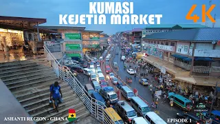 Kumasi Kejetia Market Tour in the Ashanti Region of Ghana 4K E01