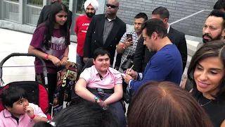 Salman Khan with fans in Canada  *Emotional*