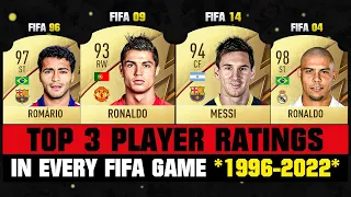 TOP 3 Football Players In Every FIFA Game! 😱🤯 FIFA 96 - FIFA 22