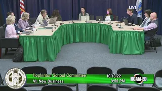 School Committee: October 13, 2022