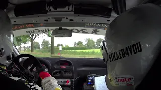 Vechtdal rally 2021 KP1 onboard Peugeot 206 rally cup [P. van Teunenbroek & V. Müller]