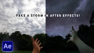 How to FAKE a Storm in After Effects | POV Style