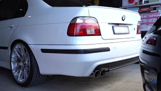 BMW E39 540i Cold Start & Revs (Remus Catback)