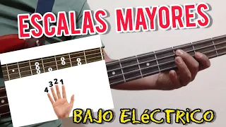 Aprende a TOCAR Las ESCALAS MAYORES en Bajo Eléctrico | Tutorial para Principiantes