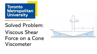 Solved Fluid Mechanics Problem: Viscous Shear on a Viscometer