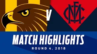 Match Highlights: Hawthorn v Melbourne | Round 4, 2018 | AFL