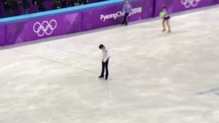 （現地から激撮）羽生結弦、フリー演技前の練習（ピョンチャン オリンピック）:Yuzuru Hanyu, practice before free skating:PyeongchangOlympics