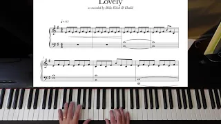 "Lovely" by Billie Eilish—Easy Piano!