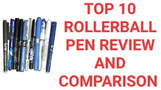 Top Best Rollerball Pens|Best pen under 50 | V5 vs V7 vs tekbrid vs uniball vs maxtron vs tech 5 pen