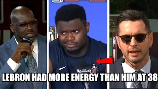 JJ Redick CHECKS Zion Williamson For Being Fat and LeBron Having More Energy at 38 Than Him at 23