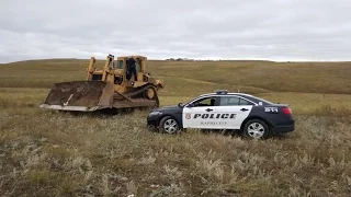 RCPD responds to reckless suspect causing damage in bulldozer