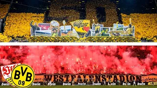 BVB-Fans feiern 50 Jahre Westfalenstadion | Borussia Dortmund vs VfB Stuttgart 06.04.24 BUNDESLIGA