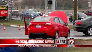 Truck crashes into Union Twp. McDonald's backwards