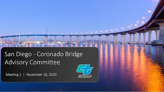 San Diego - Coronado Bridge Advisory Committee Meeting 2