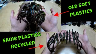 Making old baits NEW AGAIN (Recycling) | Never buy soft plastics AGAIN | B Fishing |