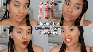 NEW Maybelline Ultimatte Slim Lipstick | LIP SWATCHES | 1st Impression