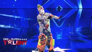 Bunter Clown quietscht Dieter die Meinung | Das Supertalent 2018 | Sendung vom 06.10.2018