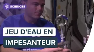 Des astronautes jouent avec de l'eau en impesanteur | Futura