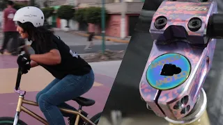 BMX Posser Shop Me sorprende con PIEZA NUEVA PARA MI BMX | Ariana Montoya BMX