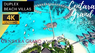 Centara Grand MALDIVES 🌞🌴 in 2022 | DUPLEX Beach Villa  | 4K  Room TOUR | Vlog