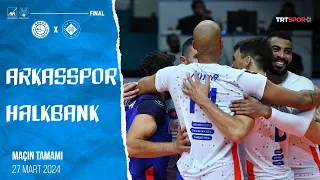 KUPA VOLEY'DE ŞAMPİYON HALKBANK! | Arkas Spor - Halkbank "Kupa Voley Final"