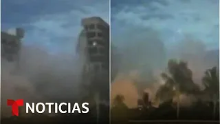 Testigo relata el momento del colapso del edificio en Miami | Noticias Telemundo