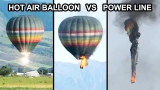 Hot Air Balloon Hits 33,000 Volt Wire | Last Moments