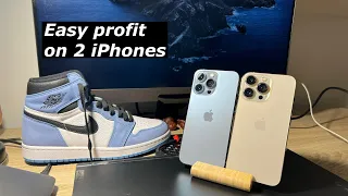 Buying 2 iPhones 13 Pro and flipping them for $300 profit! 💰