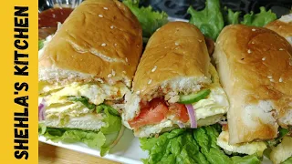 Special Egg Burger |Street Style Anday wala Karachi Bun Kabab Recipe By Shehla's kitchen