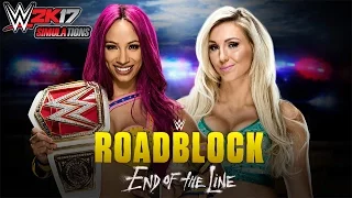 WWE 2K17 - ROADBLOCK End of the Line 2016: Sasha Banks vs Charlotte