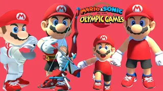 Mario At The Olympic Games Tokyo 2020 Event Archery Fencing Boxing  Karate Triple Jump 110M hurdles